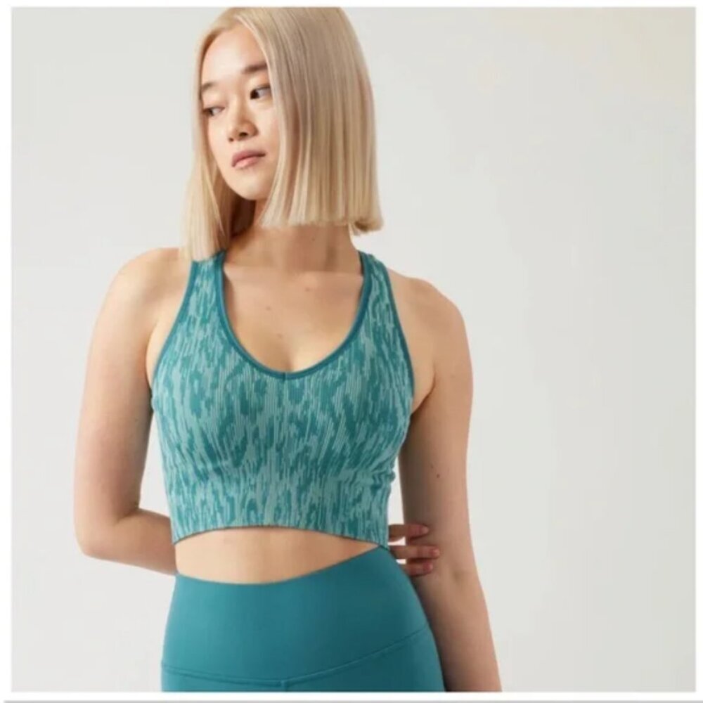 Athleta Aurora Seamless Crop Rib Tank Top